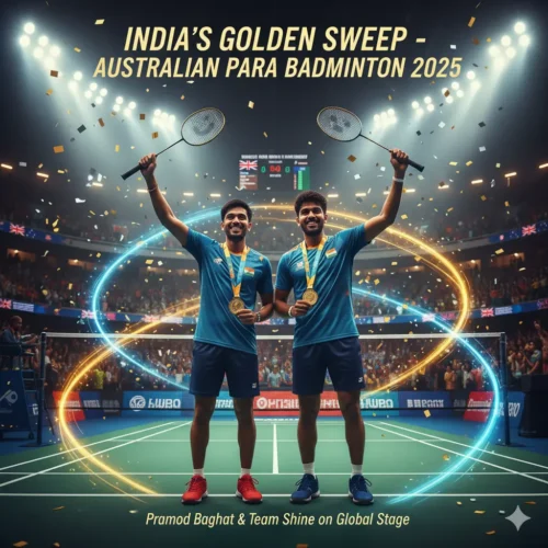 Pramod Bhagat’s Double Gold Powers India to Para Badminton Glory in Australia 2025