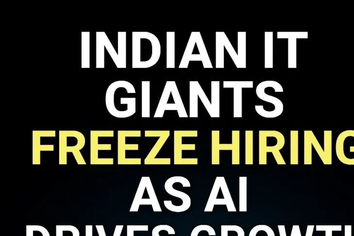 Indian IT Giants Freeze Hiring as AI Drives Growth