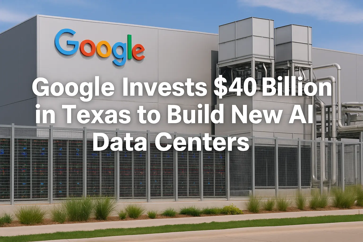 Google Invests $40 Billion in Texas to Build New AI Data Centers
