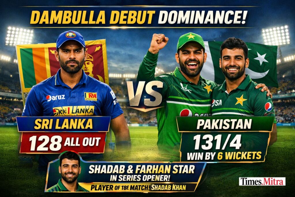 Dambulla Debut Dominance: Shadab and Farhan Power Pakistan to Convincing Win Over Sri Lanka