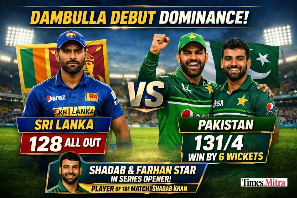 Dambulla Debut Dominance: Shadab and Farhan Power Pakistan to Convincing Win Over Sri Lanka