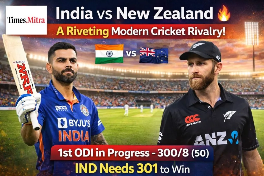 India vs New Zealand: A Modern Cricket Rivalry Gathers Momentum as First ODI Unfolds in Vadodara