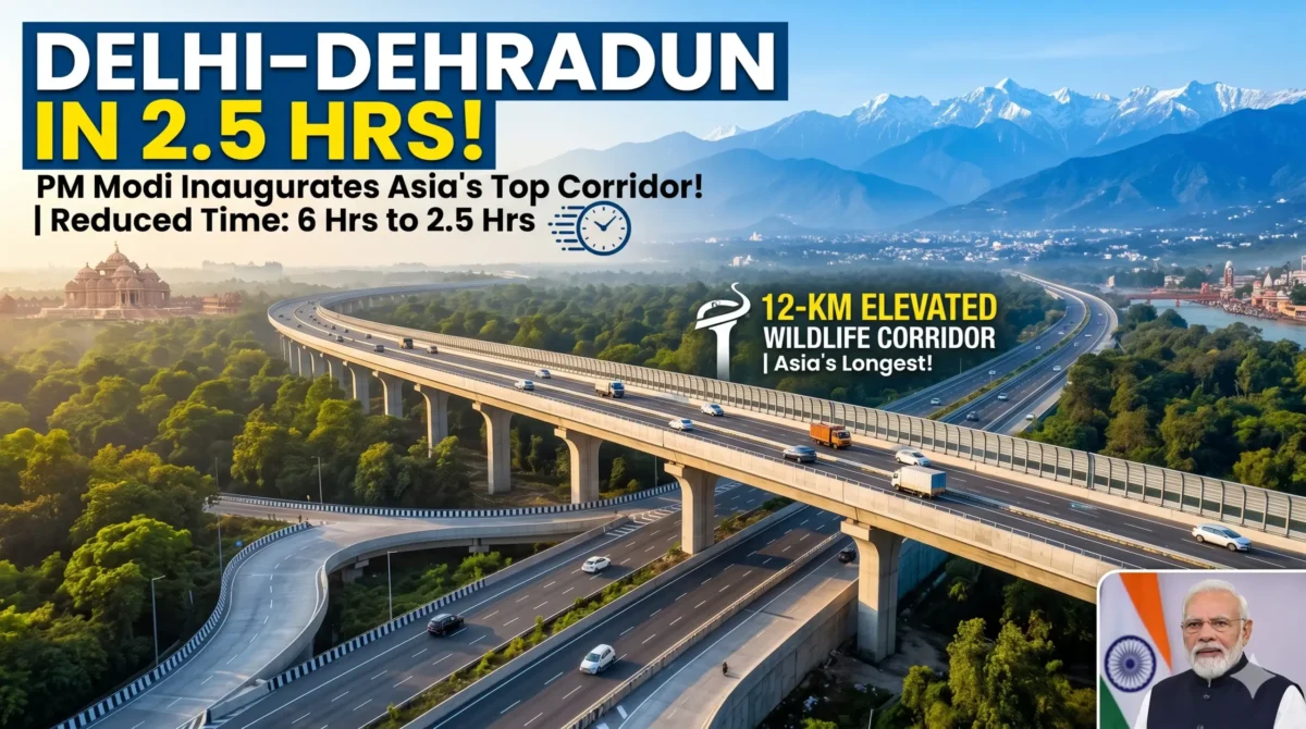 Delhi to Dehradun in Just 2.5 Hours