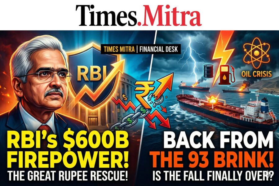 The Great Rupee Rescue: How RBI’s Bold Intervention Pulled the Indian Currency Back from the 93 Brink