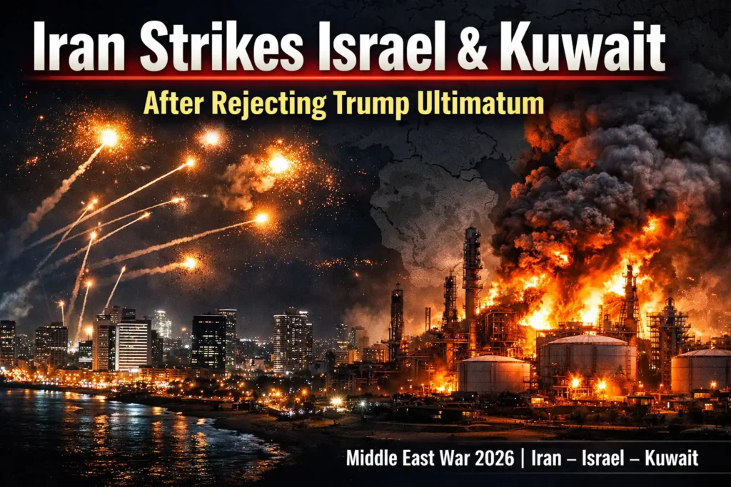 Iran Strikes Israel and Kuwait After Rejecting Trump Ultimatum